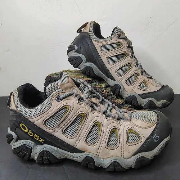 Oboz Sawtooth II Low Hiking Shoes Mens Size 9 Waterproof Breathable Bdry Bozeman - Picture 1 of 9